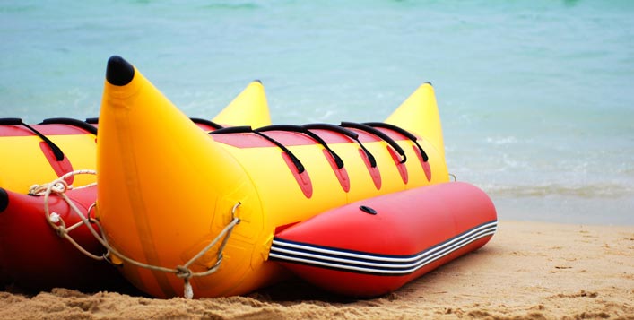 Top 5 Boating Activities in UAE - Banana boat ride at Khor Fakkan beach